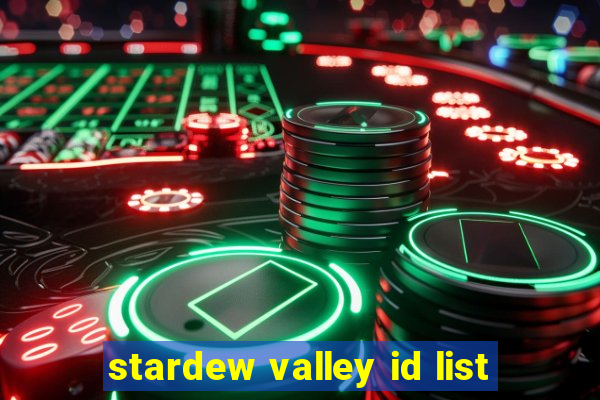 stardew valley id list